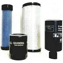 Filter Pack 4 Pieces for Mahindra Tractor 2555 HST Cab, 2555 HST T4, 2655 HST Includes Air Inner, Air Outer, Oil, and Fuel Filters