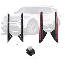 Flexline JAAGS 2011-19 Compatible with Ford Explorer *OEM FITS* Windshield Outer (Glossy) & Inner Trim Pillar Molding Right & Left + Clips Ford Explorer Driver and Passenger Side Trim molding DW1843