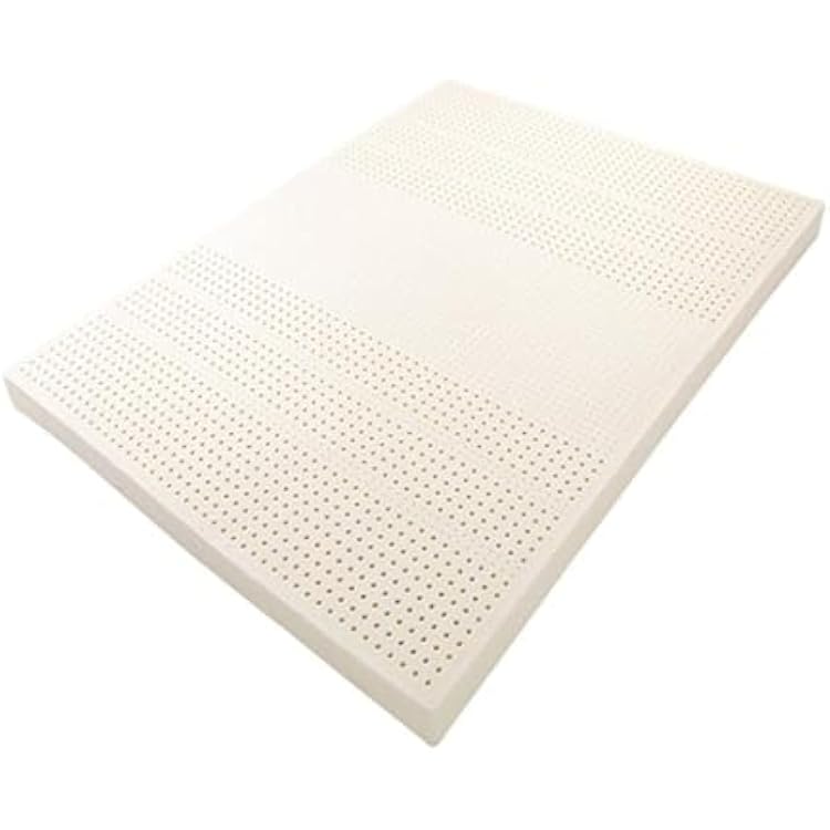 Latex Mattress - Organic Latex Made from 100% Organic Latex Foam - Durable, Cooling, and Breathable - Organic Latex Mattress,2.5in,140x200cm55x79in