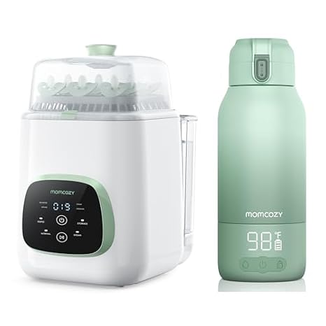 Momcozy KleanPal Pro Baby Bottle Washer & Momcozy Portable Milk Warmer for Travel