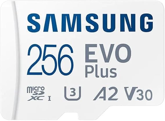 Samsung EVO Plus 256GB MicroSDXC Card UHS-I U3 with SD Adapter