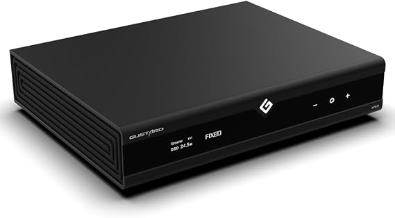 Gustard S26 Dedicated Music Server - Ultra-Low Latency Audio Processing System and Playback System Airplay UpnP Roon 32bit 768kHz DSD512 (Black)