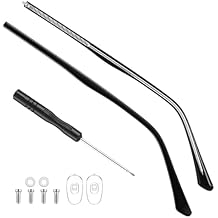 1 Pair Eyeglass Repair Kit Universal Glasses Arm Replacement Frame Tightening Set with Screws & Screwdrivers Complete Eyewear Repair Parts for Legs, Hinges & Adjustments