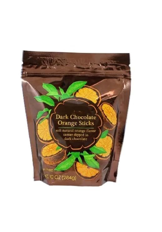 Dark Chocolate Sticks with Crispy Rice 3.5oz (Orange)