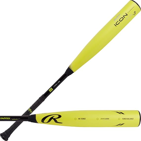 Rawlings | ICON Baseball Bat | BBBCOR | -3 Drop | 2 Pc. Composite