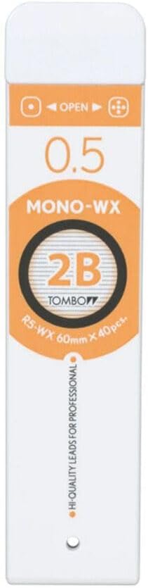 Tombow Mono-Wx Professional Tip 0.5Mm 40EndTube, 2B