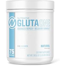 NutraOne GlutaOne L-Glutamine Powder Post Workout Recovery Supplement (75 Servings)