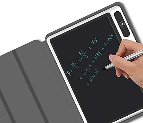 LCD Writing Tablet, 10 Inch Electronic Notepad, Handwriting Paper Drawing Tablet, with Faux Leather Case for Daily Notes Work Memos(Black)