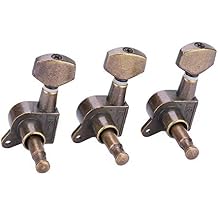Guitar Tuning Pegs, Tuning Pegs Locking Tuners Machine Heads for Acoustic Electric Guitar 3L3R, 6L, 6R (Optional)(6R)