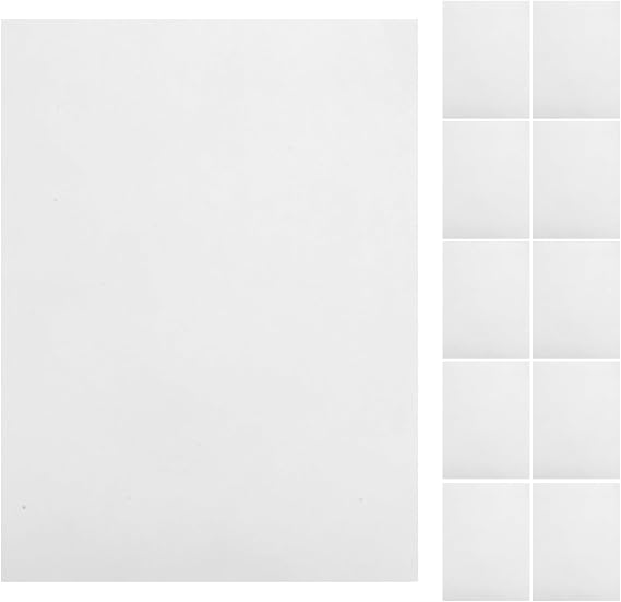 40pcs Braille Writing Paper Sheets - 11.8x8.3inch White Blank Braille Papers for Blind Handwriting Practice - Classroom Supplies for Blind Students