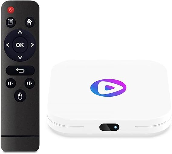CHROX Android 13.0 TV Box, H96 Max M1 Tvbox 4GB RAM 64GB ROM Rk3528 Quad Core 64-Bit Support HD 4K/ 3D/ H.265 Ethernet 2.4/5G Dual Wifi 10/100M BT 5.0 Set Top Box,2GB+16GB