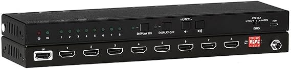 KanexPro 1x8 HDMI 2.0 Splitter with Downscaling