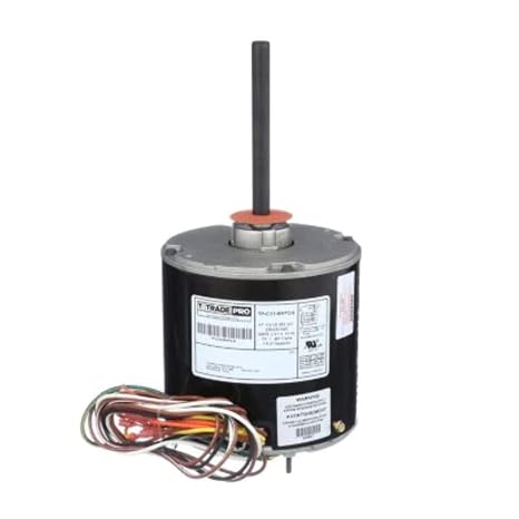 TRADEPRO TP C33 MHP2 8 1 Speed Condenser Fan Motor, 1/5 to 1/3 Horsepower 825 RPM, 208/230 Volt