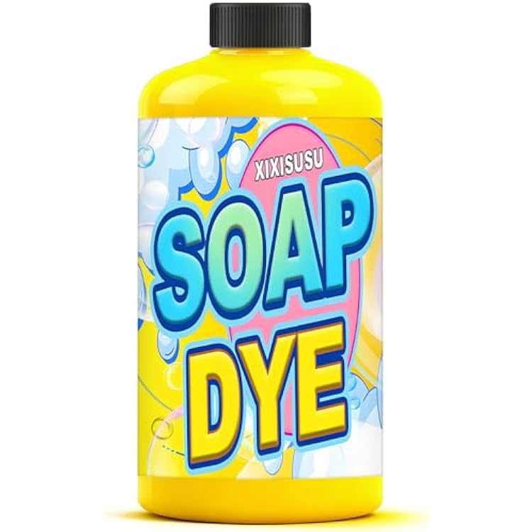 Yellow Soap Dye, Skin Safe Soap Colorant Bath Bomb Color Dye for DIY Soap Making Supplies, Bath Bomb, Lotion, Concentrated Soap Coloring for Soaps, Bath Products, Slime Yellow, 10 Fl.Oz