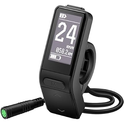 5 Pin Female Ebike LCD Display SW102 for Bafang BBS01B BBS02B BBSHD Mid Drive Motor, 0-9 Pedal Assist Levels eBike Computer Display with UART Protocol