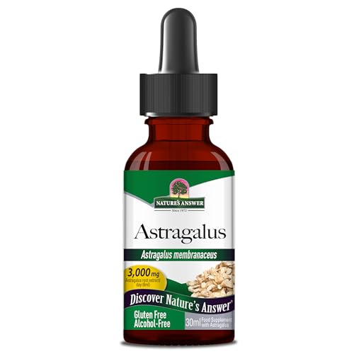 Natures Answer Astragalus Root | Promotes Overall Health & Wellbeing | Super Concentrated 2000mg | Alcohol-Free, Gluten-Free, Kosher Certified & No Preservatives 1oz