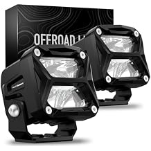 NOVSIGHT 3 Inch LED Pod Lights - 80W 10800LM LED Off Road Lights LED Pods Light Spot Light - IP68 Waterproof LED Cube Lights Work Lights for Truck Jeep Boat Motorcycle SUV ATV UTV, 2 Pcs