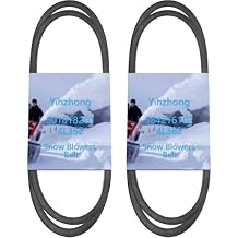 4L352 501818201 & 4L382 584216102 Snowblower Snow Blower Auger & Drive Belt Set for Hus-qvarna ST224, ST227P Models Replacement Part(2 Pack)