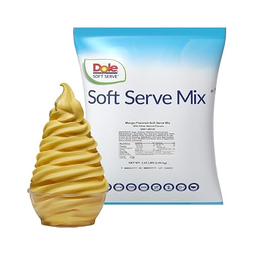 Dole Mango Soft Serve Mix, Dairy-Free Frozen Dessert Mix, 4.5 lb