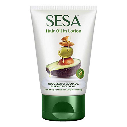 sesa Hair Oil in Lotion Non-Sticky Oil Replacement Bhringraj & 17 Ayurvedic Herbs with 7 Nourishing Oils & Vitamin E All Hair Types NO Mineral Oil 100 ml Pack of 1 Hair Oil in Lotion 100ml