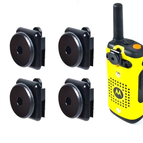 PMLN7240AR Belt Clip Adapter, Round Knob Adaptor for Motorola Talkabout T400 T460 T461 T465 T480 T402 T470 T480 T500 T600 T605 Handheld Radio Pack of 4