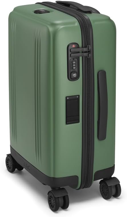 ZERO Halliburton Edge Lightweight Polycarbonate Travel Case (Sage, International Carry-On)