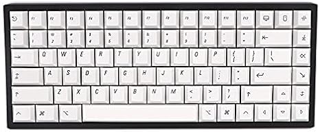 Minimalist White Keycaps 140Keys Dye Subbed Cherry Profile Keycap for Wired USB Mechanical Keyboard Cherry MX Switch