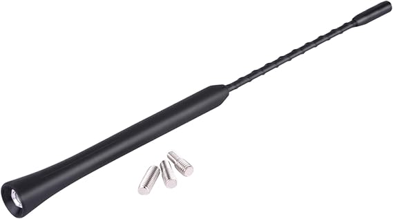 Universal Car Antenna Replacement, 9 Inch Car Radio Aerial FM Antenna, Roof Car Radio Aerial Mast for Vehicles