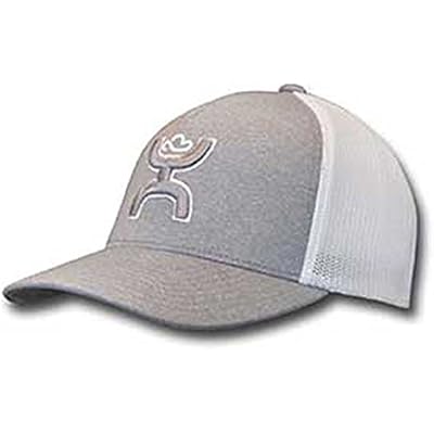 HOOEY Mens Coach Flexfit Mesh Trucker Cap Grey SM