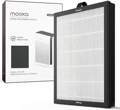 MOOKA Official Replacement HEPA Filter for M200L Air Purifier 1-Pack