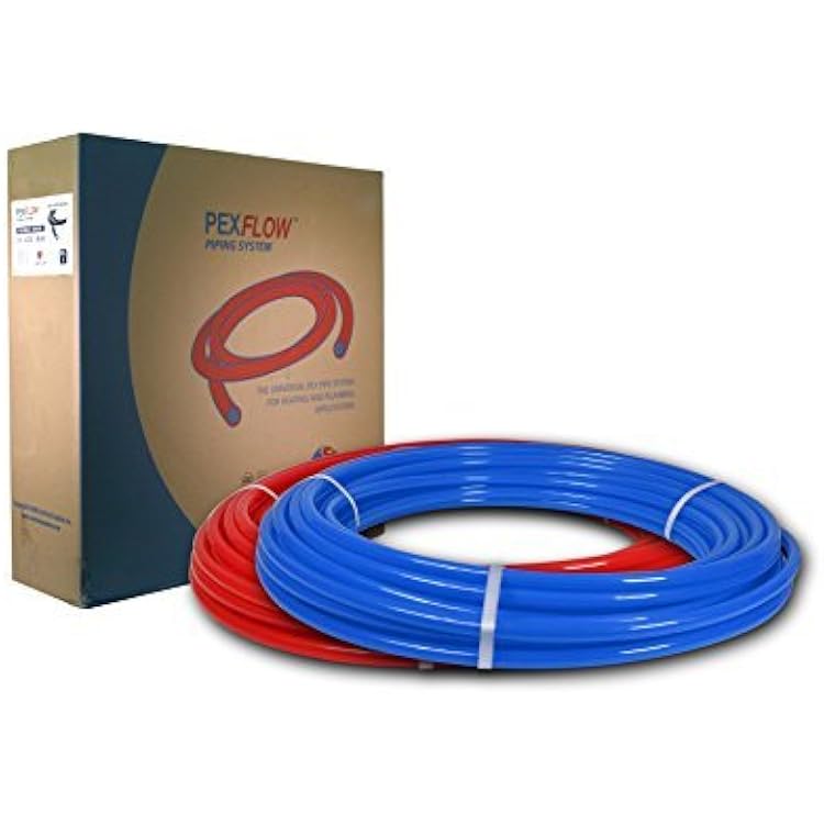 SUPPLY GIANT QYLUSC10012 PEX Potable Water Tubing Combo Non-Barrier Pipe for Residential or Commercial, 12 Inch x 100 Feet 1 Red  1 Blue