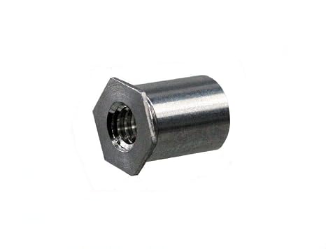 Unicorp ESOA-832-24 5/16" Hex THR Hole Standoff, 8-32 THD x 0.750 lg, Aluminum QTY-10