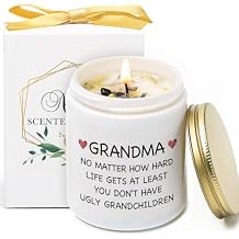 Grandma Candle Gift from Grandkids, Funny Grandma Gifts for Birthday, Mother Day, Grandparents Day, Thanksgiving, Christmas, Vanilla Lavender 7OZ Scented Candle