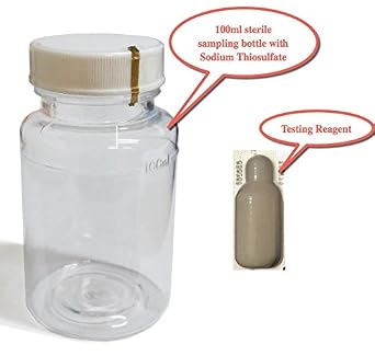 Qualitative Coliform, E-Coli, Water Testing Kit for City Water with Chlorine, 1 Set with Sodium Thiosulfate, Cat #89-8000