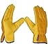 SAWANS Leather Working Gloves Work Gardening Gloves Thorn Proof Garden Heavy Duty Utility Men Women Construction