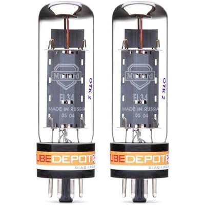 Pair of Mullard EL34 New Production Power Vacuum Tube