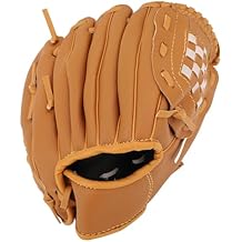 Baseball Glove Ergonomic PU Leather Baseball Mitts Softness Professional Baseball Fielding Glove Softball Mitts for Youth Adult (9.5 Inch)