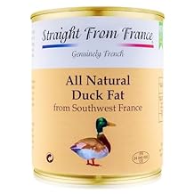 Straight from France Genuinely French, All Natural Duck Fat for Cooking from Southwest France, Keto and Paleo Diet Friendly, Can 695g 24.5oz