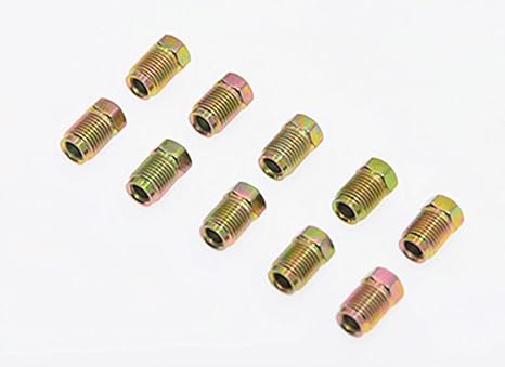 Metric Brake Line Invert Flare Fittings for 3/16" Tube. 10 x 1 mm (Pack of 10)