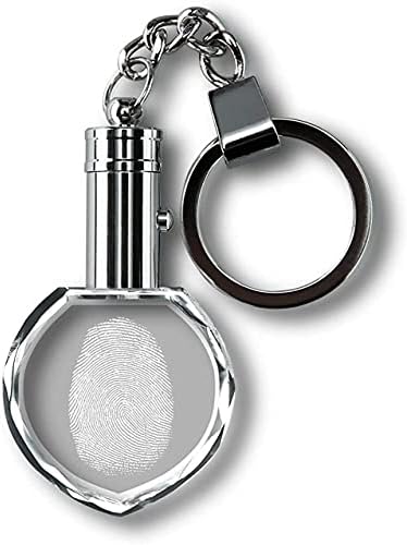 ArtPix 3D Personalized Keychains with LED Light Custom 2D Laser Etched Key Chain Photo Crystal Great Gifts For Memorial Day