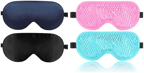 BeeVines Silk Sleep Mask & Gel Eye Mask