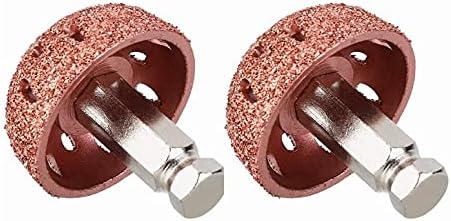 Low Speed Tire Buffer, 1.5" Tire Grinder Tire Buffing Wheel Tire Patch Roller 3/8"-24 Thread with Linking Rod Tire Patch Kit (2Pcs)
