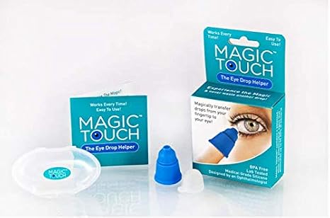 Magic Touch Eye Drop Applicator - Easy and Hygienic Eye Dropper Guide for Dry Eye Relief and Precise Application, with Free Travel Case