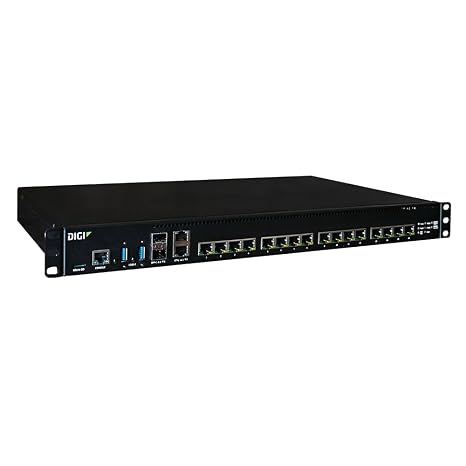Digi Connect EZ 16 -Serial Server, 16-PORT, RS-232, Us Power Cord - 256 Mb - Twisted Pair, Optical Fiber - 2 Total Expansion Slot(S) - 2 X Network (RJ-45) - 2 X USB - 16 X Serial Port - 10/100/1000BA