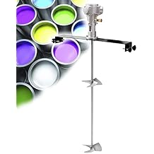 Pneumatic Paint Mixer Barrel Ink Stirring Machine, 50 Gallons/200L Pneumatic Paint Mixer, Stainless Steel Automatic Paint Mix Tool