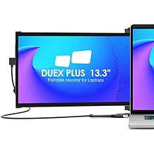 New Mobile Pixels Duex Plus Portable Monitor, 13.3" Full HD 1080P IPS Dual Laptop Monitor, USB C/USB A Plug and Play Portable Display,Windows,Mac,Android,Switch Compatible