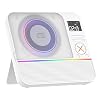 CD Player Portable, MONODEAL HiFi Stereo Portable CD Player with Bluetooth, Desktop Player Bluetooth for Home with Remote Control, RGB Light, Supports USB/AUX/Sleep Timer(White)