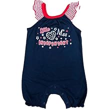 Way To Celebrate Baby Girls Little Miss Independent Romper (3-6 Months) Blue
