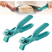 2025 Upgraded Silicone Clip, Hot Plate Gripper Tongs,Multi-angle Hot Plate Gripper, For Air Fryer & Food Steamer & Oven & Microwave Oven (Green*2)