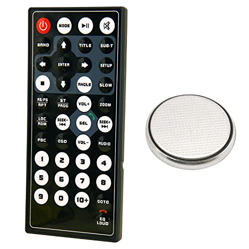 Replacement Remote Control for Dual Axxera Jensen Electronics Car Audio Digital Media Receivers Remote Control XDVD276BT XDVD279BT XNAV267BT DV526BT XDVD210 XDVD1175 XDVD770BT XDVD600 DV516BT